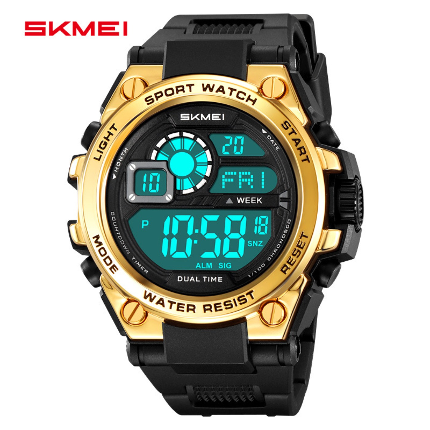 Digital Alarm Clock - 2318 Waterproof LED Digital Shockproof Sport