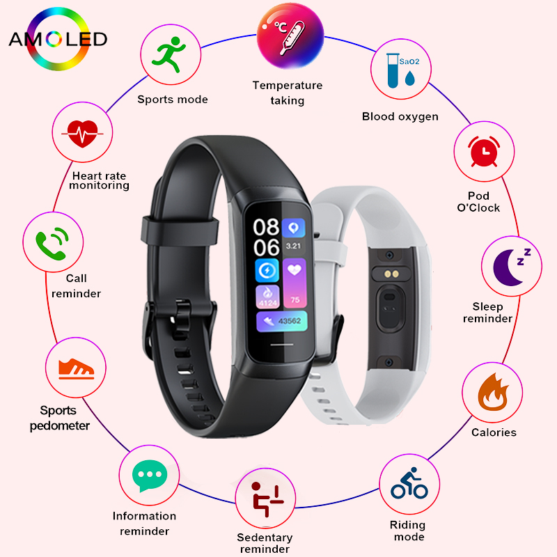 Electronics Gadgets For Men - LIGE 1.1 Inch Amoled Heart Rate