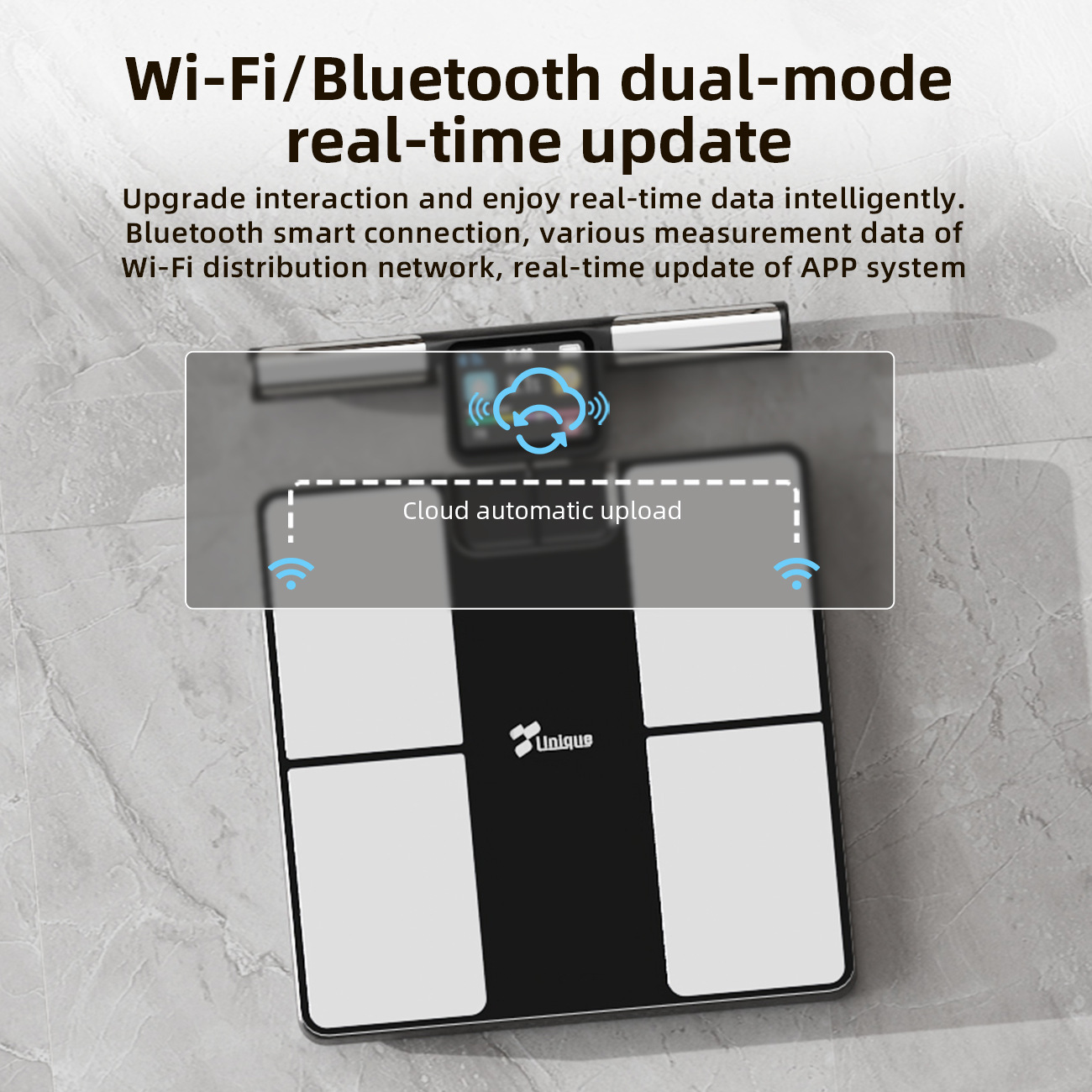 Eight-electrode Bluetooth WiFi - đánh giá và giá Body Fat Scale Smart