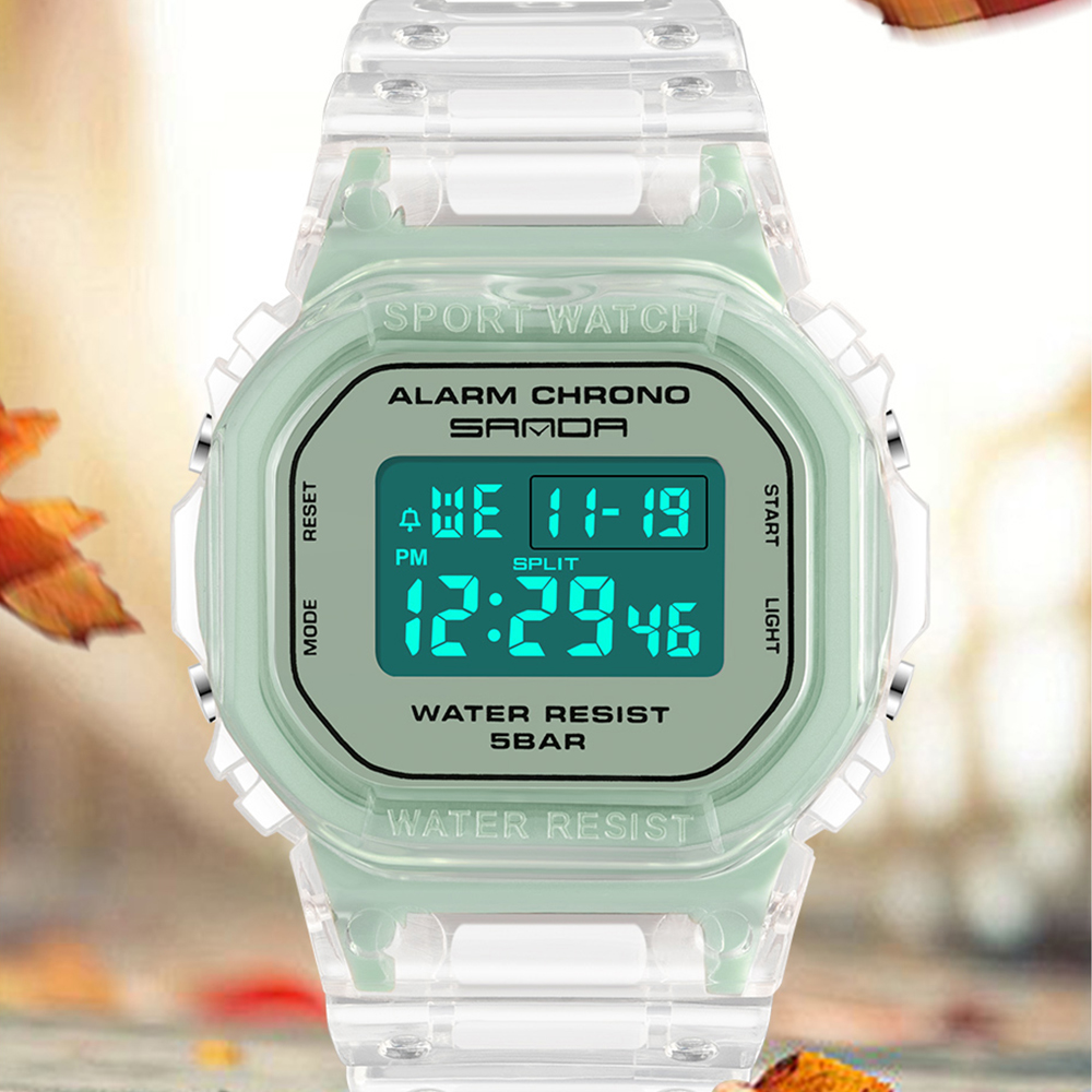 SANDA White Fashion Sport Watc - đánh giá và giá Electronics Gadgets For Men