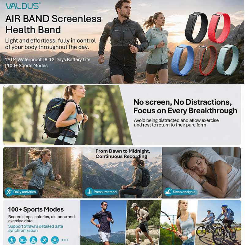 VALDUS Air Band Smart Bracelet - đánh giá và giá Electronics Gadgets For Men