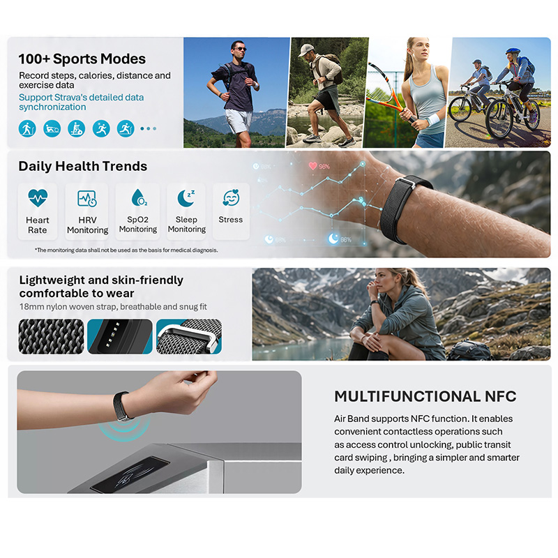 VALDUS Air Band Smart Bracelet - đánh giá và giá Electronics Gadgets For Men