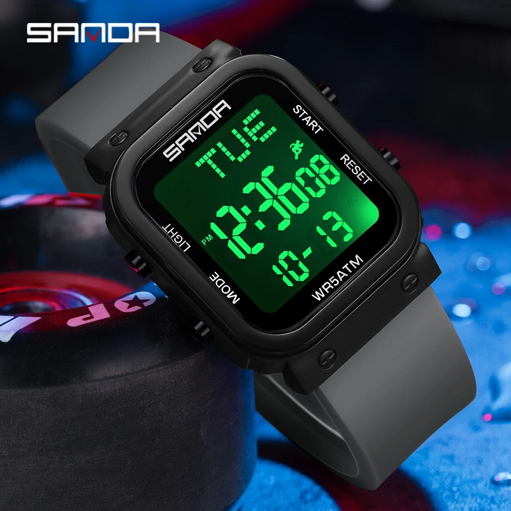 SANDA Digital Watch Men Milita - đánh giá và giá Electronics Gadgets For Men