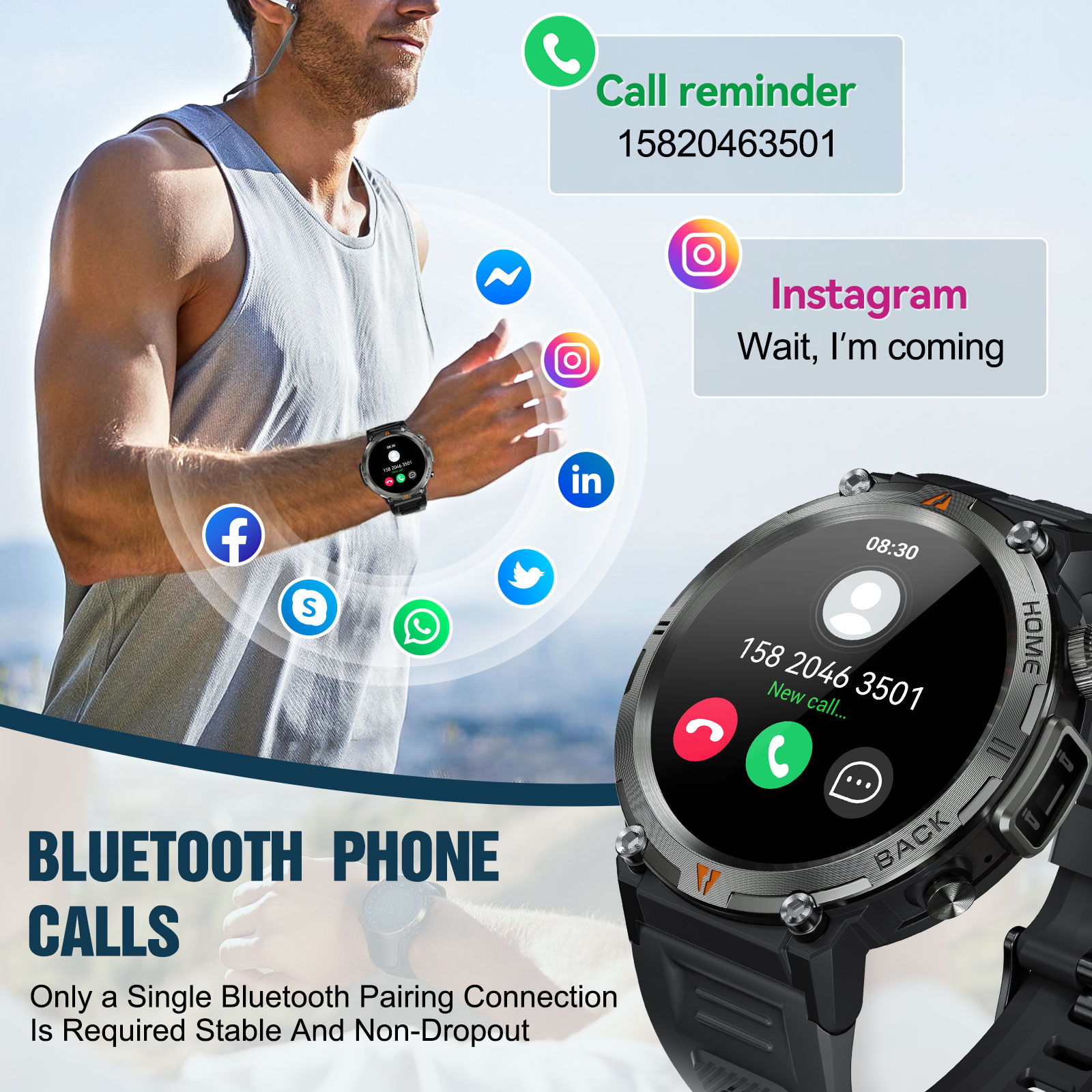 EIGIIS KE3 Bluetooth Call Smar - đánh giá và giá Electronics Gadgets For Men