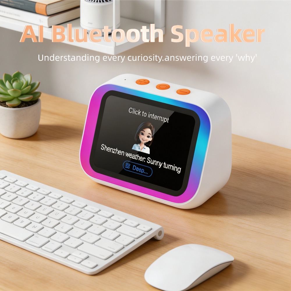 AI Bluetooth Speaker 5.4 AI vo - đánh giá và giá Digital Alarm Clock
