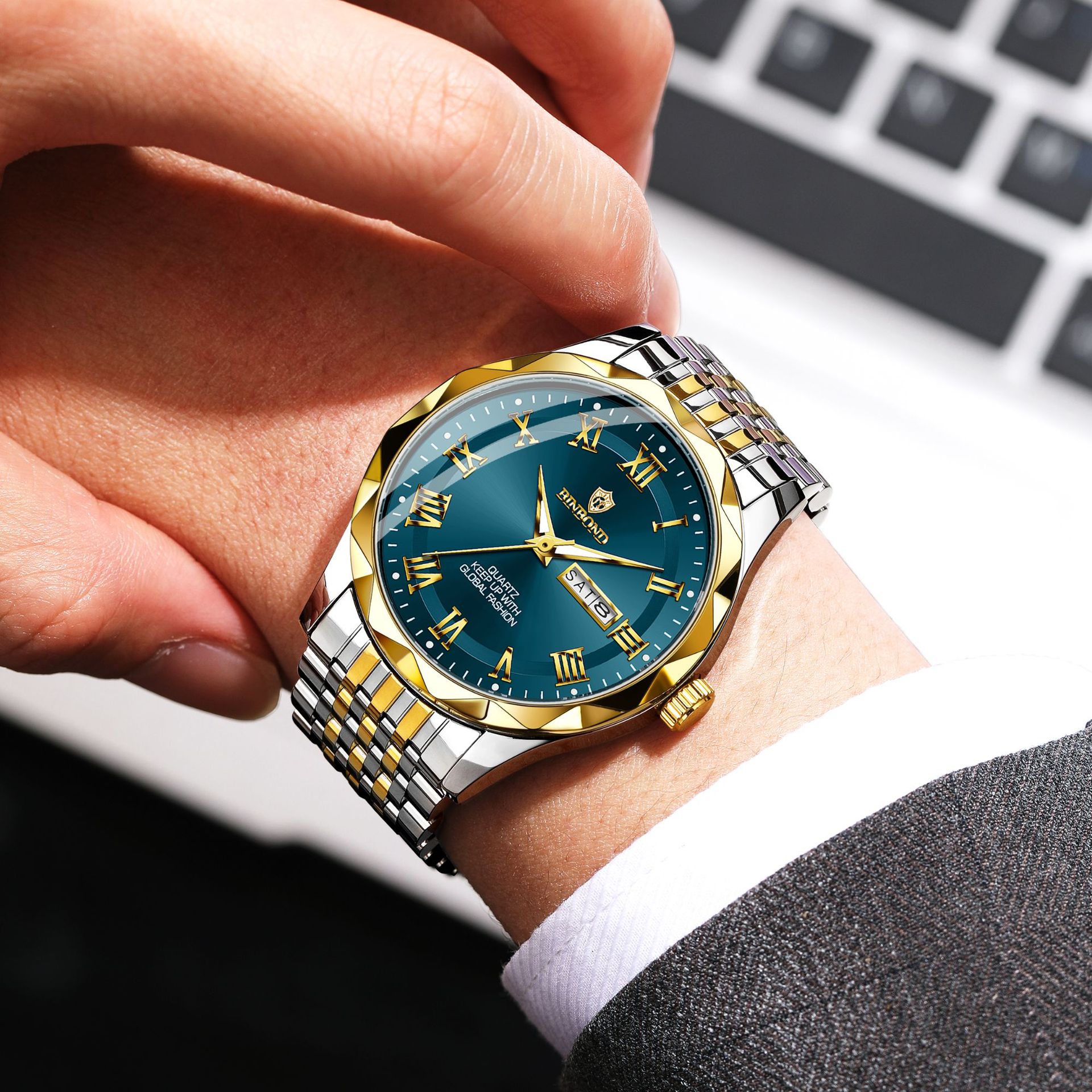 BINBOND Luxury Quartz Wristwat - đánh giá và giá Electronics Gadgets For Men
